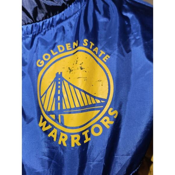 NBA Team Apparel Golden State Warriors Windbreaker Jacket YOUTH Large 14-16 - Picture 2 of 9